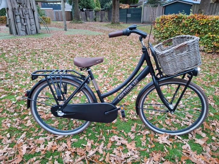 Zwarte cortina U4 meisjesfiets 24INCH 3 versnellingen, Fietsen en Brommers, Fietsen | Meisjes, Zo goed als nieuw, 24 inch, Versnellingen