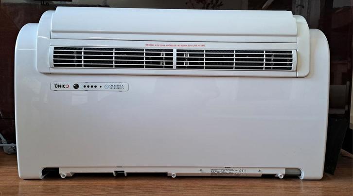 1 jaar gebruikte Airco - Olimpia Splendid Unico monoblock, Witgoed en Apparatuur, Airco's, Zo goed als nieuw, Wandairco, 3 snelheden of meer