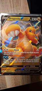 Grote Dragonite V kaart - SWSH154, Verzenden, Zo goed als nieuw, Losse kaart, Foil