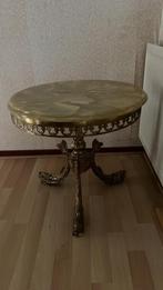 bijzettafel brocante, Huis en Inrichting, Tafels | Bijzettafels, Overige materialen, Minder dan 55 cm, Rond, Zo goed als nieuw