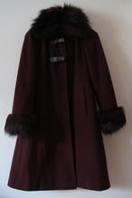 Burgundy faux fur collar coat (Tu), Kleding | Dames, Jassen | Winter, Nieuw, TU, Ophalen of Verzenden, Maat 34 (XS) of kleiner