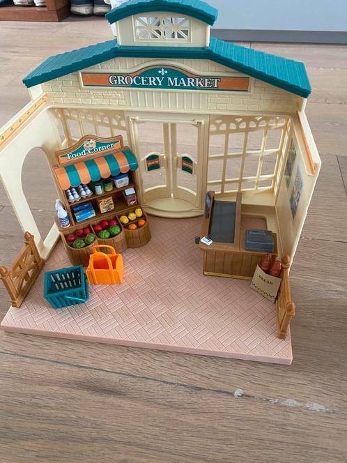 Sylvanian families supermarkt, Kinderen en Baby's, Speelgoed | Poppenhuizen, Zo goed als nieuw, Ophalen