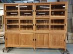 Showroommodel Teak Buffetkast 300 cm, Ophalen, Met deur(en), 200 cm of meer, Glas