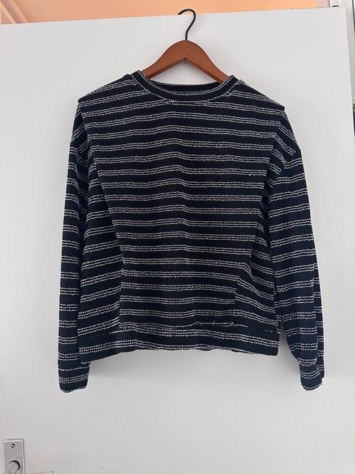 Mango gestreepte trui maat XL hoge schouders, Kleding | Dames, Truien en Vesten, Zo goed als nieuw, Maat 46/48 (XL) of groter