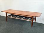 Topform rosewood vintage salontafel, Gebruikt, 100 tot 150 cm, Minder dan 50 cm, Rechthoekig