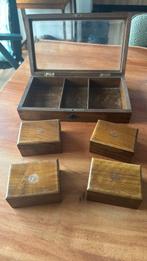 Antiek kaarten kistje., Ophalen, Gebruikt, Minder dan 50 cm