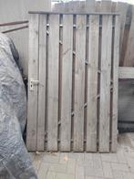 Schutting poort metaal met planken 75 euro, Ophalen, 1 tot 2 meter, Minder dan 3 meter, Zo goed als nieuw