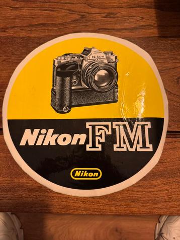 Nikon FM sticker doorsnede 30 cm beschikbaar voor biedingen