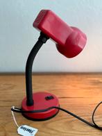 Vintage bureaulamp  jaren 80 rood, Huis en Inrichting, Lampen | Tafellampen, Gebruikt, Vintage, Ophalen of Verzenden, Minder dan 50 cm