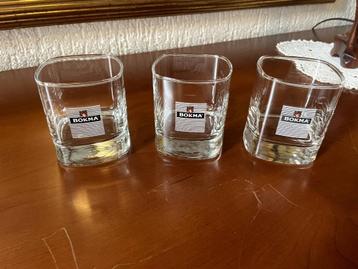 3x bokma jenever glazen borrelglas beschikbaar voor biedingen
