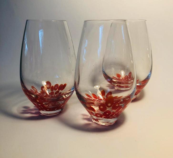 Drie prachtige glazen, vintage Ikea, Verzamelen, Glas en Borrelglaasjes, Zo goed als nieuw, Overige typen, Verzenden