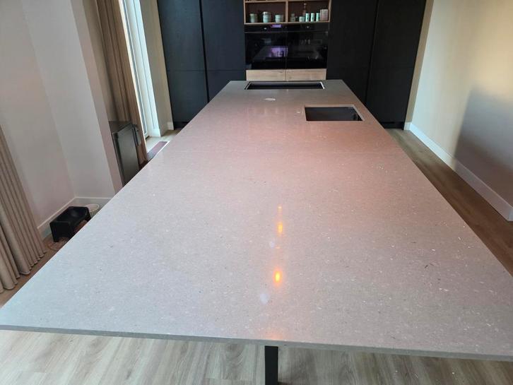 Eiland blad 370x130 cm, Huis en Inrichting, Keuken | Keukenelementen, Zo goed als nieuw, Minder dan 100 cm, 100 tot 150 cm, 75 cm of meer