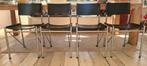 4 comfortabele Arnold Merckx eetkamerstoelen, Huis en Inrichting, Ophalen, Gebruikt, Zwart, Vier