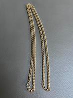 VERGULD GOUDEN CUBAAN SCHAKELKETTING SCHAKEL KETTING VINTAGE, Sieraden, Tassen en Uiterlijk, Kettingen, Ophalen of Verzenden, Zo goed als nieuw