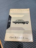 Vraagbaak opel rekord B, Ophalen of Verzenden
