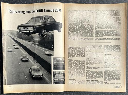 Ford 17M en 20M ( P5 ) testen in Autokampioen, Boeken, Auto's | Folders en Tijdschriften, Gelezen, Ford, Ophalen of Verzenden