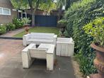 Steigerhout tuinset, Tuin en Terras, Tuinsets en Loungesets, Ophalen, 5 zitplaatsen, Gebruikt, Steigerhout