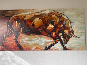 Stieren Schilderij beschikbaar voor biedingen