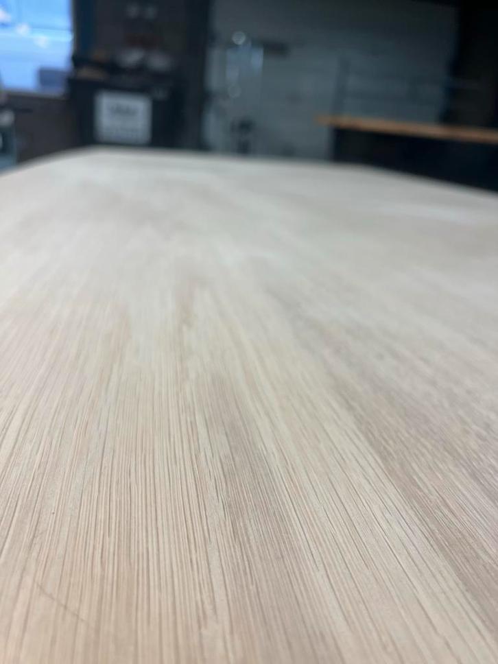 Deens Ovaal Eiken Tafelblad - 200x105x3cm, Huis en Inrichting, Tafelonderdelen, Nieuw, Tafelblad, 200 cm of meer, 100 tot 150 cm