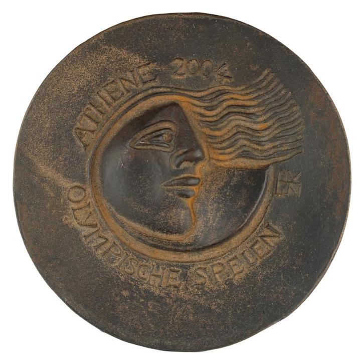 Penning VPK 2004 Francesca Zijlstra : Olympische Spelen, Postzegels en Munten, Penningen en Medailles, Brons, Nederland, Verzenden