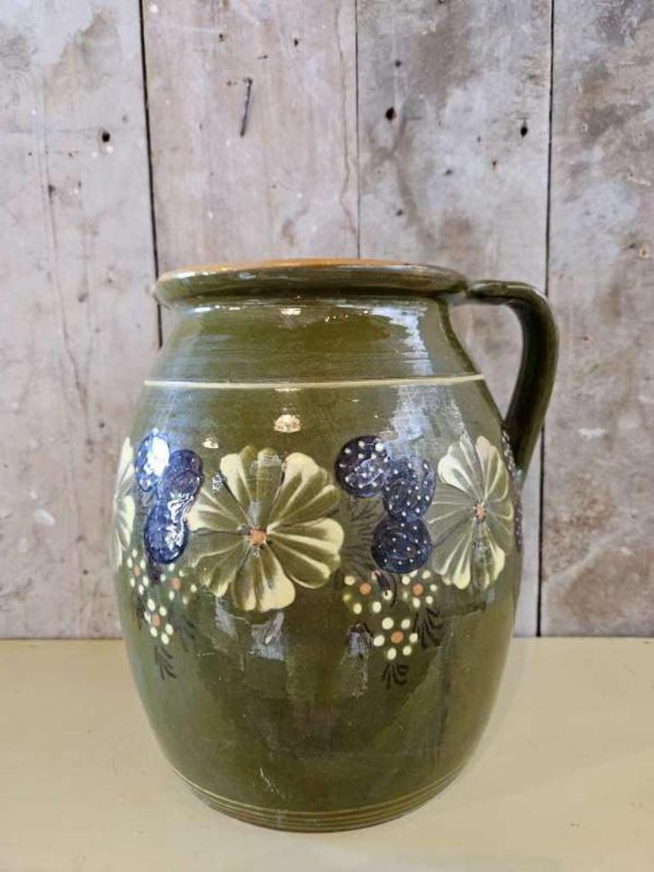 oude hongaarse pot,kruik ``WOONWINKEL RUSTIEK``, Antiek en Kunst, Curiosa en Brocante, Ophalen of Verzenden