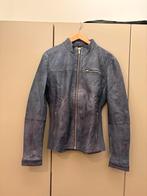 GOOSECRAFT leren jas denimbleu/grijs L, Ophalen of Verzenden, Zo goed als nieuw, Maat 52/54 (L), Grijs