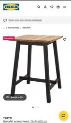 Ikea bartafel, Huis en Inrichting, Barkrukken, 2 krukken, Ophalen, Zo goed als nieuw, 60 tot 90 cm