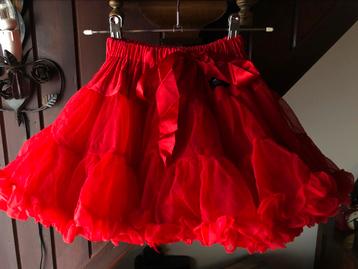 Petticoat / pettiskirt / tutu rood Dolly by Le Petit Tom beschikbaar voor biedingen
