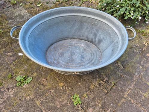 Vintage Becon Gegalvaniseerde Wasteil - Plantenbak, Antiek en Kunst, Curiosa en Brocante, Ophalen