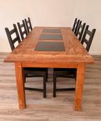 Dinning table with 6 chairs, Ophalen of Verzenden, Zo goed als nieuw
