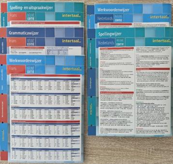 5 Taalbladen Intertaal: 3x FRANS, 2x NEDERLANDS. beschikbaar voor biedingen