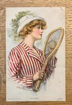 Victoria , tennis  illustrator Underwood    Mooie kaart, Gelopen, Overige thema's, Ophalen of Verzenden, Voor 1920