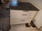 Dressoir voor in de keuken of berging met 3 lades, Huis en Inrichting, Ophalen, Gebruikt, 25 tot 50 cm