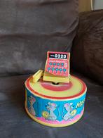 Opwind spaarpot, Verzamelen, Ophalen of Verzenden, Gebruikt, Metaal of Blik, Overige thema's