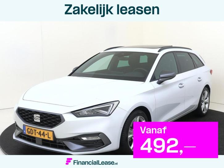 SEAT Leon Sportstourer 1.0 eTSI DSG FR Business Intense, Auto's, Seat, Bedrijf, Lease, Financial lease, Leon, ABS, Achteruitrijcamera