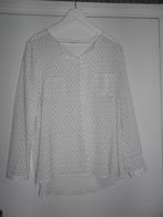 Pauline B. Blouse Gebroken Wit Met Beige Stippen Maat T6/46, Wit, Maat 46/48 (XL) of groter, Pauline B., Ophalen of Verzenden