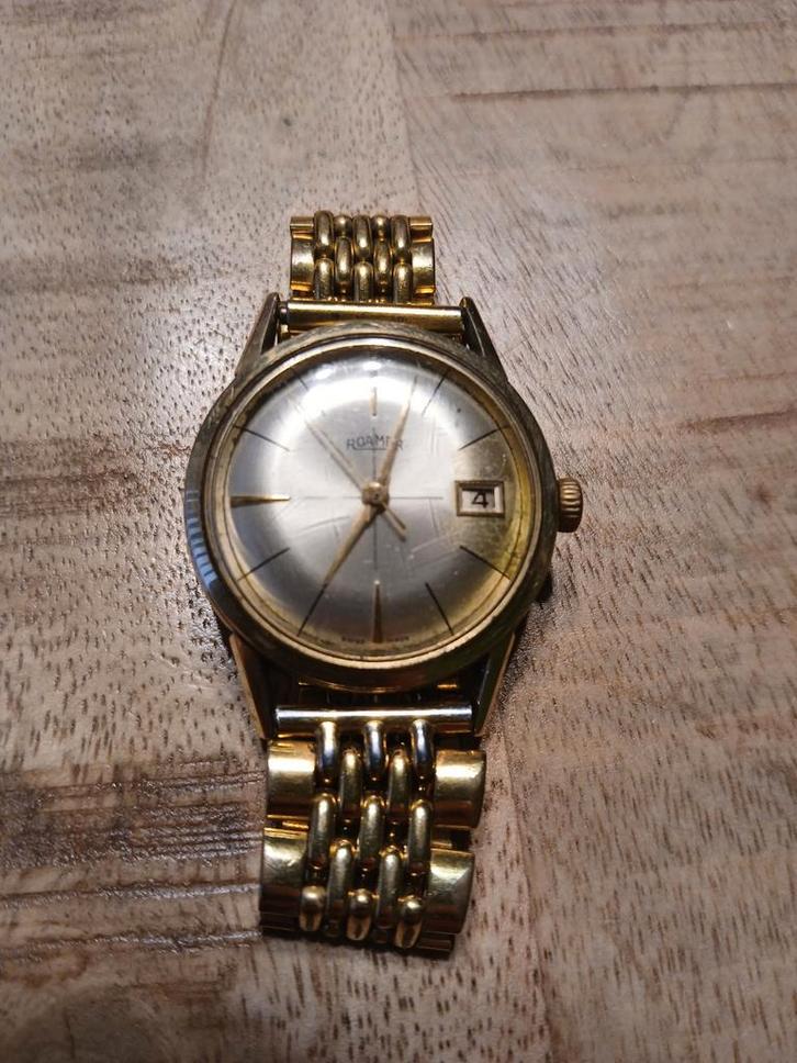 Vintage Breveté Roamer Herenhorloge - Handopwinding -, Sieraden, Tassen en Uiterlijk, Horloges | Antiek, Polshorloge, Overige merken