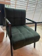 Fauteuil Trendhopper Green Velvet, Huis en Inrichting, Fauteuils, Ophalen, 75 tot 100 cm, Zo goed als nieuw, Stof