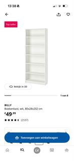 2 Billy Boekenkasten - Zo goed als nieuw, Ophalen, 200 cm of meer, 50 tot 100 cm, Zo goed als nieuw