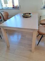 Uitschuifbare Eettafel Massief Eiken White Wash, Huis en Inrichting, Tafels | Eettafels, Ophalen