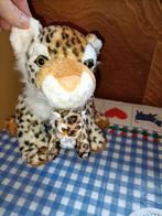 Tijger mama met kind in bek knuffel 30 cm groot, Ophalen of Verzenden