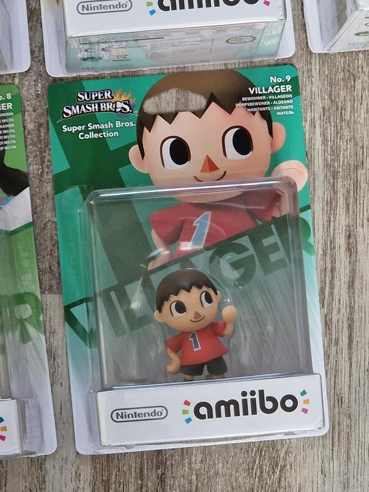 amiibo Villager Super Smash Bros serie nummer 9, Spelcomputers en Games, Games | Nintendo Switch, Nieuw, Vechten, 1 speler, Vanaf 3 jaar