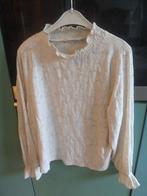 Cream mooi opengewerkte Blouse. Maat 40, Maat 38/40 (M), Overige kleuren, Cream, Ophalen of Verzenden