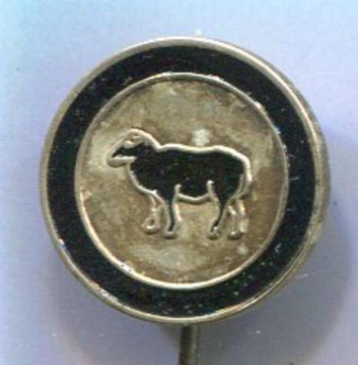 Zwarte Schapen zilverkleurig voetbal club speldje ( Z_068 ), Verzamelen, Speldjes, Pins en Buttons, Zo goed als nieuw, Speldje of Pin