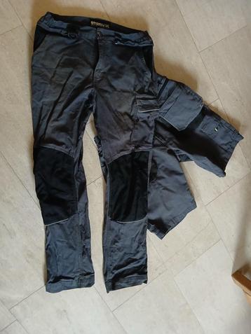 2 werkbroeken van Storvik, 1 lange en 1 korte broek - Maat L beschikbaar voor biedingen