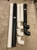 Rookgas afvoer buizen en bochten, Ophalen, Bochten, Pvc, Nieuw