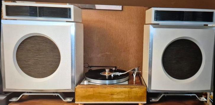 Een setje retro speakers, Audio, Tv en Foto, Luidsprekers, Gebruikt, Overige typen, 60 tot 120 watt, Overige merken, Ophalen