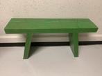 Houten bankje / krukje kleur groen, Ophalen, Koopmans HH, Beatrixstraat 65E Beneden Leeuwen, Nieuw