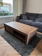 Salontafel acaciahout 140x70x40 (BxDxH), Ophalen, Gebruikt, 100 tot 150 cm, 50 tot 100 cm