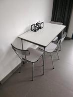 Retro eettafel set met 3 stoelen. Formica met chromen poten, Ophalen, Huis en Inrichting